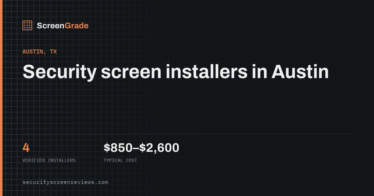 Solar Screens in Austin, TX