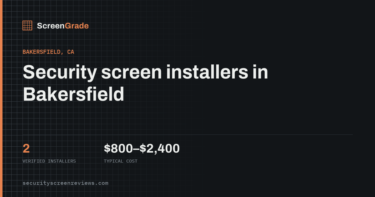 Solar Screens in Bakersfield, CA