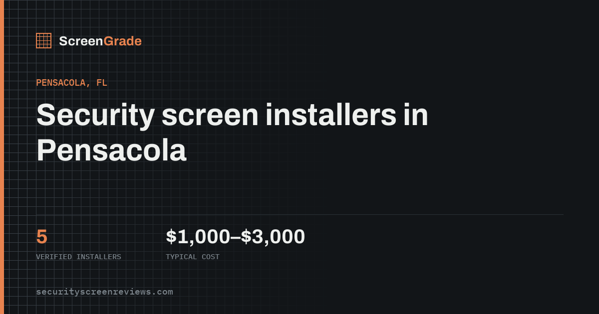 Hurricane Screens in Pensacola, FL