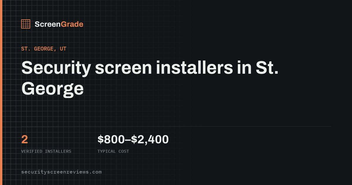 Solar Screens in St. George, UT