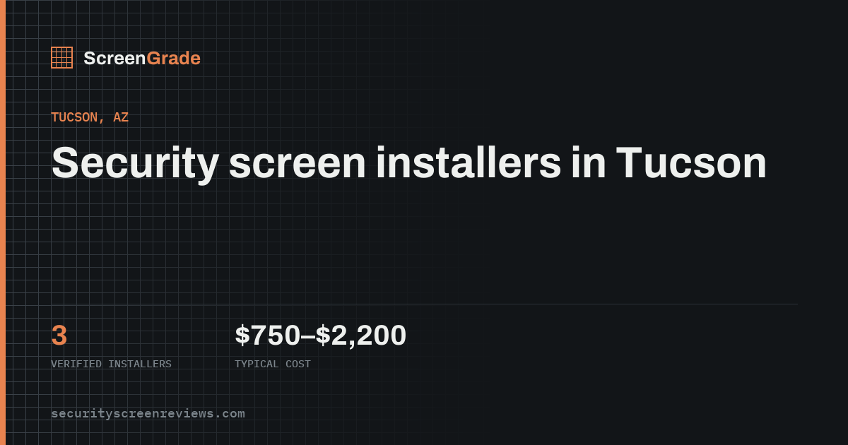 Solar Screens in Tucson, AZ